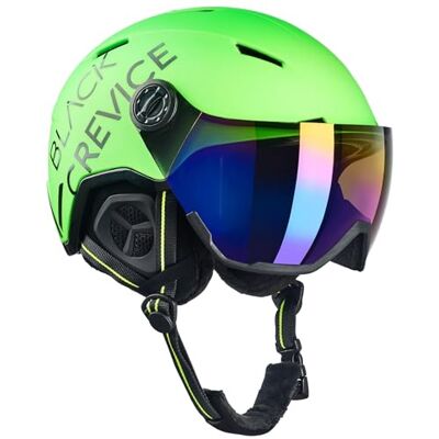 Black Crevice Skihelm Vail mit Visier, neon grün, M (55-58 cm)… Black Crevice Skihelm Vail mit Visier, neon grün, M (55-58 cm)…