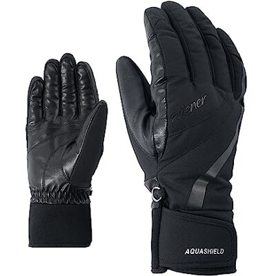 Ziener Damen Kitty AS Ski-Handschuhe/Wintersport Wasserdicht Atmungsaktiv, black, 7 Ziener Damen Kitty AS Ski-Handschuhe/Wintersport Wasserdicht Atmungsaktiv, black, 7