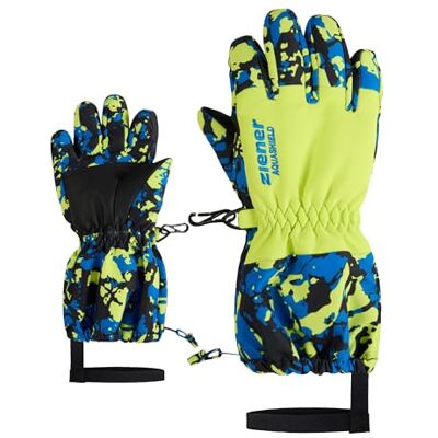 Ziener Kleinkind LEVIO-Z Ski-Handschuhe/Wintersport wasserdicht, Lange Stulpe, Langer Zipper, camo Persian Blue, 5 Ziener Kleinkind LEVIO-Z Ski-Handschuhe/Wintersport wasserdicht, Lange Stulpe, Langer Zipper, camo Persian Blue, 5