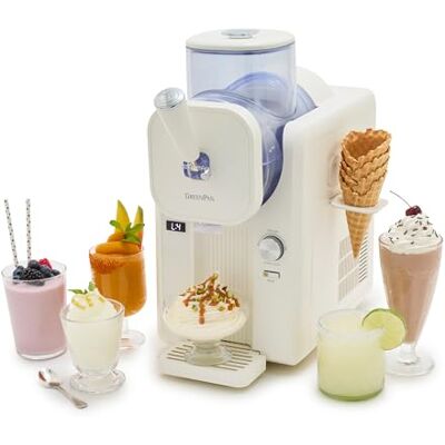 GreenPan Frost Eismaschine & Slushie-Maschine 15-in-1, 6 Modi, Weiß Softeis, Sorbet, Milchshakes & Frozen Joghurt, ohne Vorfrieren, fertig in 15 Min., 7 Texturen, Selbstreinigungsfunktion GreenPan Frost Eismaschine & Slushie-Maschine 15-in-1, 6 Modi, Weiß Softeis, Sorbet, Milchshakes & Frozen Joghurt, ohne Vorfrieren, fertig in 15 Min., 7 Texturen, Selbstreinigungsfunktion