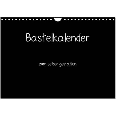 CALVENDO Bastelkalender Schwarz (Wandkalender 2026 DIN A4 quer), Monatskalender: Kalender zum selber gestalten ( Hobbys) CALVENDO Bastelkalender Schwarz (Wandkalender 2026 DIN A4 quer), Monatskalender: Kalender zum selber gestalten ( Hobbys)