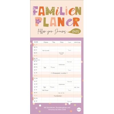 Heye Design Familienplaner 2025: Großer Familienkalender mit viel Platz für Termine und bunter Gestaltung: Organisationstool und Blickfang in einem! Kalender 2025 mit 5 Spalten. (Familienplaner ) Heye Design Familienplaner 2025: Großer Familienkalender mit viel Platz für Termine und bunter Gestaltung: Organisationstool und Blickfang in einem! Kalender 2025 mit 5 Spalten. (Familienplaner )