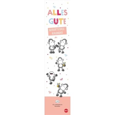 Heye sheepworld Geburtstagskalender Langplaner: Ewiger Kalender mit den Ohne dich ist alles doof-Schafen. Der Planer für alle Ehren- und Jahrestage. ... Format 11 x 49 cm (Geburtstagskalender ) Heye sheepworld Geburtstagskalender Langplaner: Ewiger Kalender mit den Ohne dich ist alles doof-Schafen. Der Planer für alle Ehren- und Jahrestage. ... Format 11 x 49 cm (Geburtstagskalender )