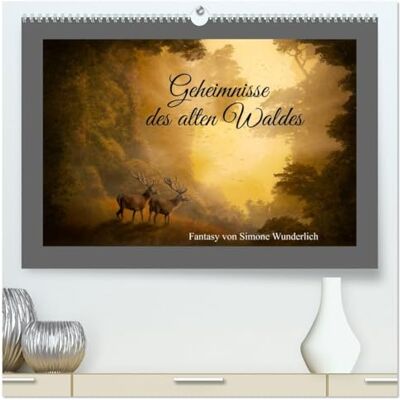 CALVENDO Geheimnisse des alten Waldes (hochwertiger Premium Wandkalender 2026 DIN A2 quer), Kunstdruck in Hochglanz: Fantasy Landschaften zum Träumen ( Kunst) CALVENDO Geheimnisse des alten Waldes (hochwertiger Premium Wandkalender 2026 DIN A2 quer), Kunstdruck in Hochglanz: Fantasy Landschaften zum Träumen ( Kunst)