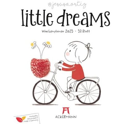 Ackermann Kunstverlag Little Dreams Jesuso Ortiz Kalender 2025, Wandkalender im Hochformat (25x33 cm) kreativer Wochenplaner, Poesie und Humor für Kinder und Erwachsene Ackermann Kunstverlag Little Dreams Jesuso Ortiz Kalender 2025, Wandkalender im Hochformat (25x33 cm) kreativer Wochenplaner, Poesie und Humor für Kinder und Erwachsene