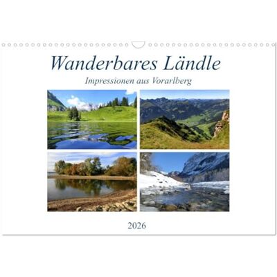 CALVENDO Wanderbares Ländle Impressionen aus Vorarlberg (Wandkalender 2026 DIN A3 quer), Monatskalender: Entdecken Sie das Dreiländereck in all seiner Vielfalt! ( Natur) CALVENDO Wanderbares Ländle Impressionen aus Vorarlberg (Wandkalender 2026 DIN A3 quer), Monatskalender: Entdecken Sie das Dreiländereck in all seiner Vielfalt! ( Natur)