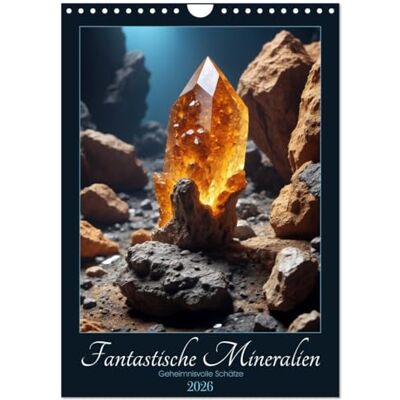 CALVENDO Fantastische Mineralien Geheimnisvolle Schätze (Wandkalender 2026 DIN A4 hoch), Monatskalender: Erleben Sie die faszinierende Schönheit der ... Pracht verzaubern. ( Natur) CALVENDO Fantastische Mineralien Geheimnisvolle Schätze (Wandkalender 2026 DIN A4 hoch), Monatskalender: Erleben Sie die faszinierende Schönheit der ... Pracht verzaubern. ( Natur)