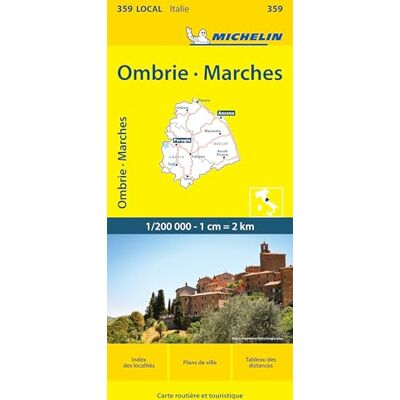 Michelin Umbria e Marche: 1:200000 ( kaart lokaal Italie (359), Band 359) Michelin Umbria e Marche: 1:200000 ( kaart lokaal Italie (359), Band 359)