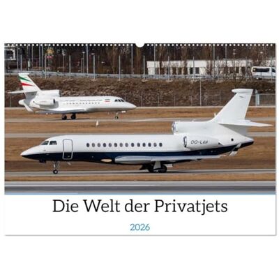 CALVENDO Die Welt der Privatjets (Wandkalender 2026 DIN A2 quer), Monatskalender: Die besten Blickwinkel auf verschiedene Privatjets von groß bis klein ( Mobilitaet) CALVENDO Die Welt der Privatjets (Wandkalender 2026 DIN A2 quer), Monatskalender: Die besten Blickwinkel auf verschiedene Privatjets von groß bis klein ( Mobilitaet)