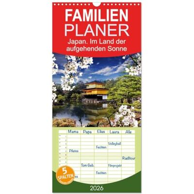 CALVENDO Familienplaner 2026 Japan. Im Land der aufgehenden Sonne mit 5 Spalten (Wandkalender, 21 cm x 45 cm), : Pulsierendes Leben inmitten von Tradition und Moderne ( Orte) CALVENDO Familienplaner 2026 Japan. Im Land der aufgehenden Sonne mit 5 Spalten (Wandkalender, 21 cm x 45 cm), : Pulsierendes Leben inmitten von Tradition und Moderne ( Orte)