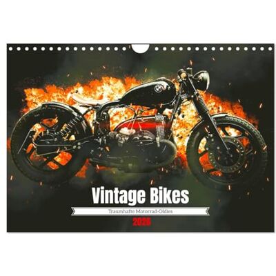 CALVENDO Vintage Bikes. Traumhafte Motorrad-Oldies (Wandkalender 2026 DIN A4 quer), Monatskalender: Alte Motorräder wecken Sehnsüchte und Emotionen ( Mobilitaet) CALVENDO Vintage Bikes. Traumhafte Motorrad-Oldies (Wandkalender 2026 DIN A4 quer), Monatskalender: Alte Motorräder wecken Sehnsüchte und Emotionen ( Mobilitaet)