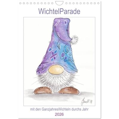 CALVENDO WichtelParade (Wandkalender 2026 DIN A4 hoch), Monatskalender: In liebevoller Handarbeit aquarellierte Wichtel bringen fröhlich Farbe in den Tag. ( Spass) CALVENDO WichtelParade (Wandkalender 2026 DIN A4 hoch), Monatskalender: In liebevoller Handarbeit aquarellierte Wichtel bringen fröhlich Farbe in den Tag. ( Spass)