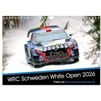 CALVENDO WRC Schweden White Open 2026 (Wandkalender 2026 DIN A4 quer), Monatskalender: Impressionen der WRC Winterrallye in Schweden ( Sport) CALVENDO WRC Schweden White Open 2026 (Wandkalender 2026 DIN A4 quer), Monatskalender: Impressionen der WRC Winterrallye in Schweden ( Sport)