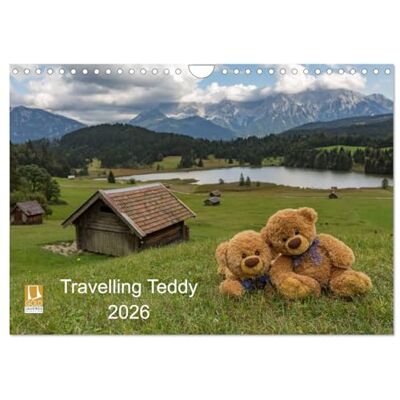 CALVENDO Travelling Teddy 2026 (Wandkalender 2026 DIN A4 quer), Monatskalender: Tolle Bilder meines Teddy auf unseren internationalen Reisen ( Spass) CALVENDO Travelling Teddy 2026 (Wandkalender 2026 DIN A4 quer), Monatskalender: Tolle Bilder meines Teddy auf unseren internationalen Reisen ( Spass)