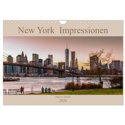 CALVENDO New York Impressionen 2026 (Wandkalender 2026 DIN A4 quer), Monatskalender: Eindrücke einer Stadt, die niemals schläft ( Orte) CALVENDO New York Impressionen 2026 (Wandkalender 2026 DIN A4 quer), Monatskalender: Eindrücke einer Stadt, die niemals schläft ( Orte)