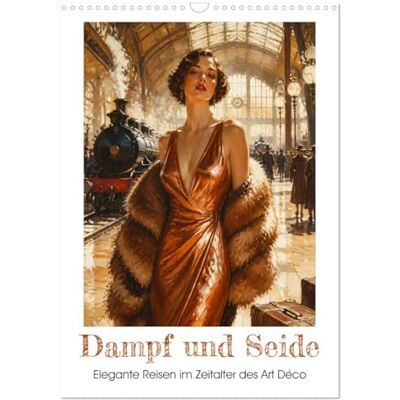 CALVENDO Kalender 2027 · Dampf und Seide Elegante Reisen im Zeitalter des Art Déco · DIN A3 hoch · Wandkalender CALVENDO Kalender 2027 · Dampf und Seide Elegante Reisen im Zeitalter des Art Déco · DIN A3 hoch · Wandkalender