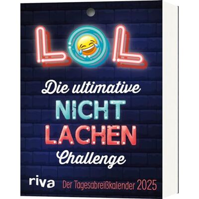 RIVA LOL – Die ultimative Nicht-lachen-Challenge: Der Tagesabreißkalender 2025. Die besten Witze, Flachwitze und Scherzfragen. Mit Humor durch das Jahr. Mit Seiten zum Abreißen RIVA LOL – Die ultimative Nicht-lachen-Challenge: Der Tagesabreißkalender 2025. Die besten Witze, Flachwitze und Scherzfragen. Mit Humor durch das Jahr. Mit Seiten zum Abreißen