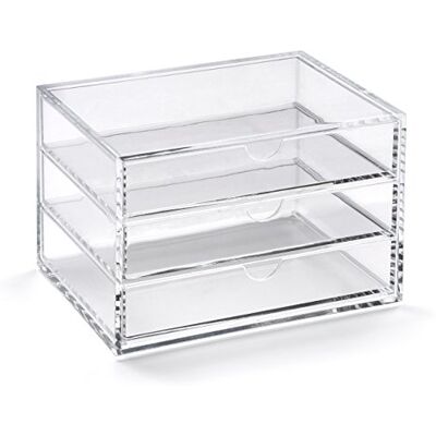 OSCO A3276 Magazin mit 3 Schubladen aus klarem Acryl, Transparent OSCO A3276 Magazin mit 3 Schubladen aus klarem Acryl, Transparent