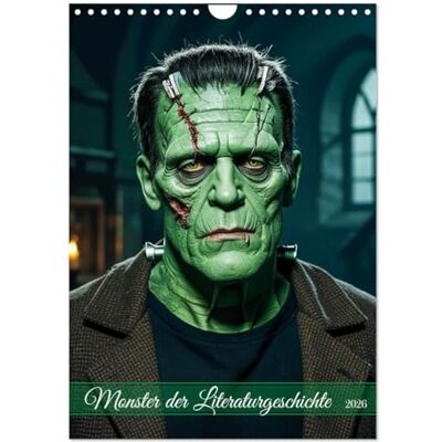 CALVENDO Monster der Literaturgeschichte (Wandkalender 2026 DIN A4 hoch), Monatskalender: Ein Kalender mit 12 düsteren Bildern literarischer ... ein ikonisches Monster. ( Kunst) CALVENDO Monster der Literaturgeschichte (Wandkalender 2026 DIN A4 hoch), Monatskalender: Ein Kalender mit 12 düsteren Bildern literarischer ... ein ikonisches Monster. ( Kunst)