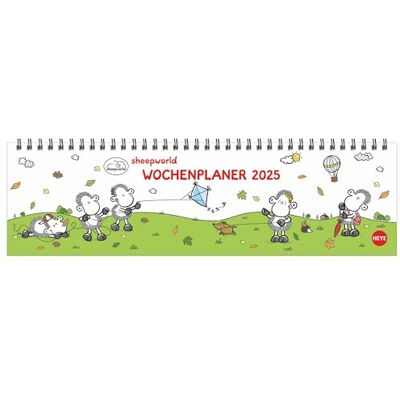 Heye sheepworld Wochenquerplaner 2025: Praktischer Tischquerkalender mit Spiralbindung und niedlichen Schaf-Cartoons. Liebevoll illustrierter Tisch-Kalender. (Tisch-Querplaner ) Heye sheepworld Wochenquerplaner 2025: Praktischer Tischquerkalender mit Spiralbindung und niedlichen Schaf-Cartoons. Liebevoll illustrierter Tisch-Kalender. (Tisch-Querplaner )