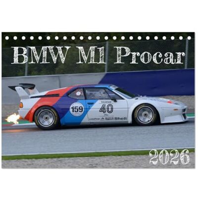 CALVENDO BMW M1 Procar (Tischkalender 2026 DIN A5 quer), Monatskalender: Rennautolegende BMW M1 Procar im Renneinsatz ( Sport) CALVENDO BMW M1 Procar (Tischkalender 2026 DIN A5 quer), Monatskalender: Rennautolegende BMW M1 Procar im Renneinsatz ( Sport)