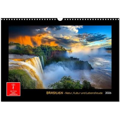 CALVENDO Brasilien Natur, Kultur und Lebensfreude (Wandkalender 2026 DIN A3 quer), Monatskalender: Ein Land voller Rhythmus, Farben und Schönheit. ( Orte) CALVENDO Brasilien Natur, Kultur und Lebensfreude (Wandkalender 2026 DIN A3 quer), Monatskalender: Ein Land voller Rhythmus, Farben und Schönheit. ( Orte)
