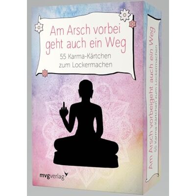 mvg Verlag Am Arsch vorbei geht auch ein Weg– 55 Karma-Kärtchen zum Lockermachen, Black mvg Verlag Am Arsch vorbei geht auch ein Weg– 55 Karma-Kärtchen zum Lockermachen, Black