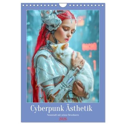 CALVENDO Cyberpunk Ästhetik – Neonstadt mit seinne Bewohnern (Wandkalender 2026 DIN A4 hoch), Monatskalender: Neonlicht in der Cyberpunkstadt ( Menschen) CALVENDO Cyberpunk Ästhetik – Neonstadt mit seinne Bewohnern (Wandkalender 2026 DIN A4 hoch), Monatskalender: Neonlicht in der Cyberpunkstadt ( Menschen)