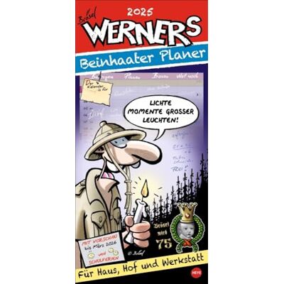 Heye Werner Werkstattplaner 2025: Praktischer Wandkalender mit frei einteilbaren Spalten. Humorvoller Terminkalender mit kultigen Werner-Cartoons. Heye Werner Werkstattplaner 2025: Praktischer Wandkalender mit frei einteilbaren Spalten. Humorvoller Terminkalender mit kultigen Werner-Cartoons.
