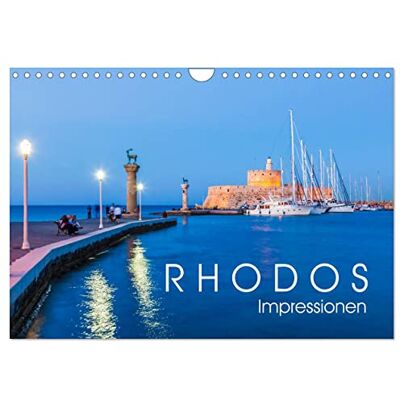 CALVENDO RHODOS Impressionen (Wandkalender 2026 DIN A4 quer), Monatskalender: 13 faszinierende Aufnahmen der Insel Rhodos. ( Orte) CALVENDO RHODOS Impressionen (Wandkalender 2026 DIN A4 quer), Monatskalender: 13 faszinierende Aufnahmen der Insel Rhodos. ( Orte)