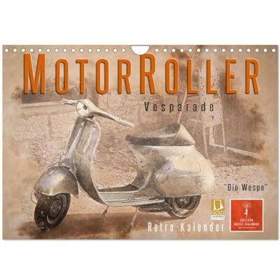 CALVENDO Mototrroller Vesparade (Wandkalender 2026 DIN A4 quer), Monatskalender: Vom einfachen Motorroller zum Kultobjekt. ( Mobilitaet) CALVENDO Mototrroller Vesparade (Wandkalender 2026 DIN A4 quer), Monatskalender: Vom einfachen Motorroller zum Kultobjekt. ( Mobilitaet)