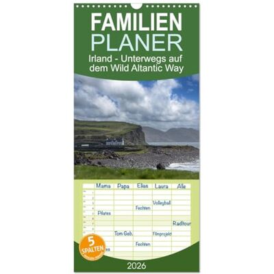 CALVENDO Familienplaner 2026 Irland Unterwegs auf dem Wild Altantic Way mit 5 Spalten (Wandkalender, 21 cm x 45 cm), : Dieser Kalender nimmt dich ... Welt den Wild Atlantic Way. ( Orte) CALVENDO Familienplaner 2026 Irland Unterwegs auf dem Wild Altantic Way mit 5 Spalten (Wandkalender, 21 cm x 45 cm), : Dieser Kalender nimmt dich ... Welt den Wild Atlantic Way. ( Orte)