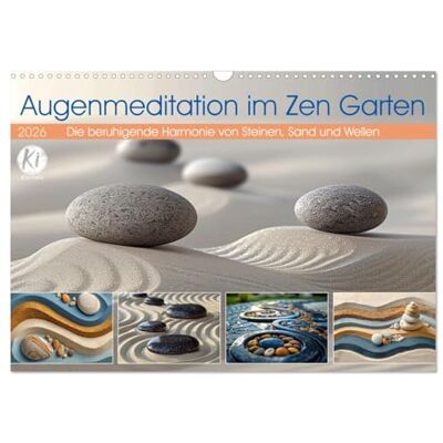 CALVENDO Augenmeditation im Zen Garten (Wandkalender 2026 DIN A3 quer), Monatskalender: Erleben Sie beruhigende Momente der Stille und Harmonie ( Kunst) CALVENDO Augenmeditation im Zen Garten (Wandkalender 2026 DIN A3 quer), Monatskalender: Erleben Sie beruhigende Momente der Stille und Harmonie ( Kunst)