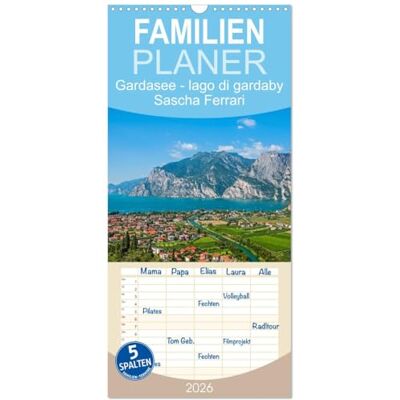 CALVENDO Familienplaner 2026 Gardasee lago di Garda by Sascha Ferrari mit 5 Spalten (Wandkalender, 21 cm x 45 cm), : Kalender mit eindrucksvollen Bildern vom Gardasee ( Orte) CALVENDO Familienplaner 2026 Gardasee lago di Garda by Sascha Ferrari mit 5 Spalten (Wandkalender, 21 cm x 45 cm), : Kalender mit eindrucksvollen Bildern vom Gardasee ( Orte)