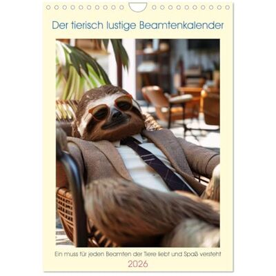 CALVENDO Der tierisch lustige Beamtenkalender (Wandkalender 2026 DIN A4 hoch), Monatskalender: Ein muss für jeden Beamten der Tiere liebt und Spaß versteht ( Spass) CALVENDO Der tierisch lustige Beamtenkalender (Wandkalender 2026 DIN A4 hoch), Monatskalender: Ein muss für jeden Beamten der Tiere liebt und Spaß versteht ( Spass)