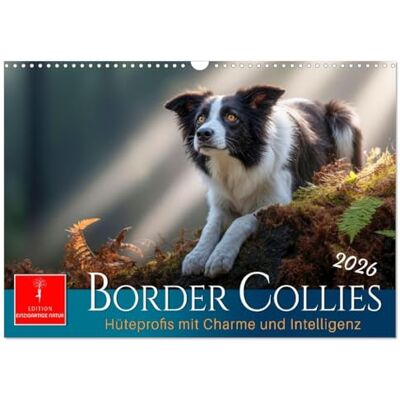 CALVENDO Border Collies Hüteprofis (Wandkalender 2026 DIN A3 quer), Monatskalender: Hunde mit Charakter, kraftvoll, klug und voller Bewegung. ( Tiere) CALVENDO Border Collies Hüteprofis (Wandkalender 2026 DIN A3 quer), Monatskalender: Hunde mit Charakter, kraftvoll, klug und voller Bewegung. ( Tiere)