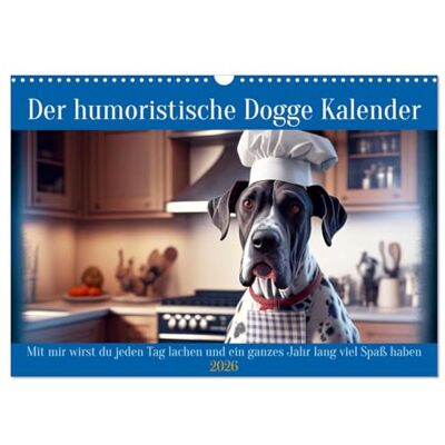 CALVENDO Der humoristische Dogge Kalender (Wandkalender 2026 DIN A3 quer), Monatskalender: Mit mir wird der Dogge Besitzer jeden Tag lachen und ein ganzes Jahr lang viel Spaß haben ( Tiere) CALVENDO Der humoristische Dogge Kalender (Wandkalender 2026 DIN A3 quer), Monatskalender: Mit mir wird der Dogge Besitzer jeden Tag lachen und ein ganzes Jahr lang viel Spaß haben ( Tiere)