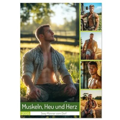 CALVENDO Muskeln, Heu und Herz Sexy Männer vom Dorf (Wandkalender 2026 DIN A3 hoch), Monatskalender: Sexy Männer vom Dorf, starke Kerle vom Land: ... Heu und Leidenschaft ( Erotik) CALVENDO Muskeln, Heu und Herz Sexy Männer vom Dorf (Wandkalender 2026 DIN A3 hoch), Monatskalender: Sexy Männer vom Dorf, starke Kerle vom Land: ... Heu und Leidenschaft ( Erotik)