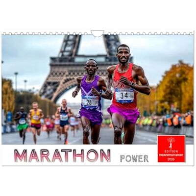 CALVENDO Marathon Power (Wandkalender 2026 DIN A4 quer), Monatskalender: Immer weiterlaufen, auch wenn es schwer wird. ( Sport) CALVENDO Marathon Power (Wandkalender 2026 DIN A4 quer), Monatskalender: Immer weiterlaufen, auch wenn es schwer wird. ( Sport)