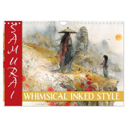 CALVENDO Samurai whimsical inked style (Wandkalender 2026 DIN A4 quer), Monatskalender: Der Kalender enthält 12, im verspielten Tintenstil ... über japanisches Samuraitum ( Kunst) CALVENDO Samurai whimsical inked style (Wandkalender 2026 DIN A4 quer), Monatskalender: Der Kalender enthält 12, im verspielten Tintenstil ... über japanisches Samuraitum ( Kunst)