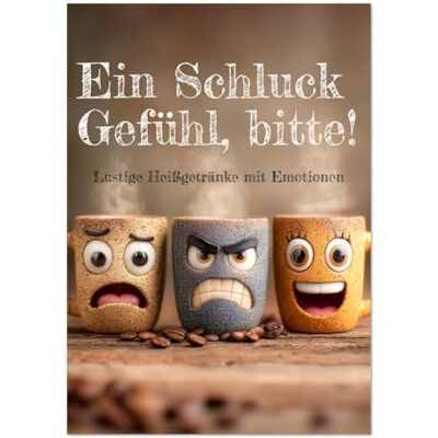 CALVENDO Ein Schluck Gefühl, bitte! Lustige Heißgetränke mit Emotionen (Wandkalender 2026 DIN A3 hoch), Monatskalender: Lustiger Tassenkalender mit ... Geschenk für Büro und Küche. ( Spass) CALVENDO Ein Schluck Gefühl, bitte! Lustige Heißgetränke mit Emotionen (Wandkalender 2026 DIN A3 hoch), Monatskalender: Lustiger Tassenkalender mit ... Geschenk für Büro und Küche. ( Spass)