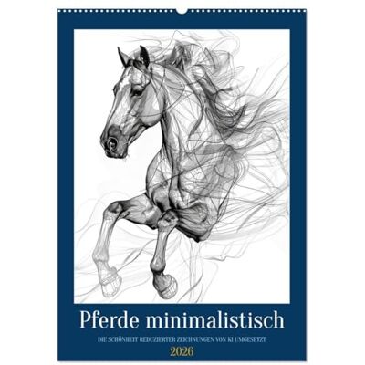 CALVENDO Pferde minimalistisch (Wandkalender 2026 DIN A2 hoch), Monatskalender: Inspirierende Bilder, um wieder mal Pferde zu zeichnen ( Tiere) CALVENDO Pferde minimalistisch (Wandkalender 2026 DIN A2 hoch), Monatskalender: Inspirierende Bilder, um wieder mal Pferde zu zeichnen ( Tiere)