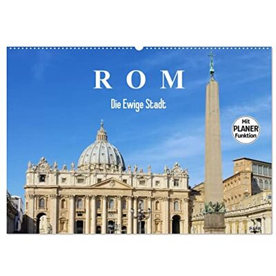CALVENDO Rom Die Ewige Stadt (Wandkalender 2026 DIN A2 quer), Monatskalender: Wundervolle Ansichten von Rom ( Orte) CALVENDO Rom Die Ewige Stadt (Wandkalender 2026 DIN A2 quer), Monatskalender: Wundervolle Ansichten von Rom ( Orte)