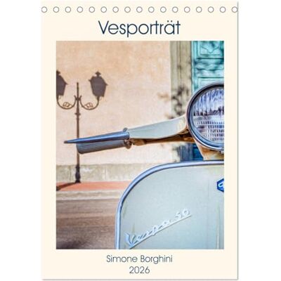 CALVENDO Vesporträt (Tischkalender 2026 DIN A5 hoch), Monatskalender: Eine faszinierende Reise in der Evolution der Vespa. ( Mobilitaet) CALVENDO Vesporträt (Tischkalender 2026 DIN A5 hoch), Monatskalender: Eine faszinierende Reise in der Evolution der Vespa. ( Mobilitaet)
