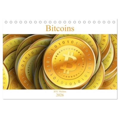 CALVENDO Bitcoins (Tischkalender 2026 DIN A5 quer), Monatskalender: Schöne Bitcoin Grafiken als praktischer Wandkalender ( Technologie) CALVENDO Bitcoins (Tischkalender 2026 DIN A5 quer), Monatskalender: Schöne Bitcoin Grafiken als praktischer Wandkalender ( Technologie)