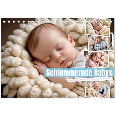CALVENDO Schlummernde Babys (Tischkalender 2026 DIN A5 quer), Monatskalender: Ein Kalender voller zauberhafter Babyschlafmomente ( Menschen) CALVENDO Schlummernde Babys (Tischkalender 2026 DIN A5 quer), Monatskalender: Ein Kalender voller zauberhafter Babyschlafmomente ( Menschen)