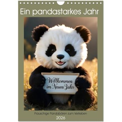 CALVENDO Ein pandastarkes Jahr Flauschige Pandabären zum Verlieben (Wandkalender 2026 DIN A4 hoch), Monatskalender: Ein Jahr voller flauschiger Panda-Momente ( Tiere) CALVENDO Ein pandastarkes Jahr Flauschige Pandabären zum Verlieben (Wandkalender 2026 DIN A4 hoch), Monatskalender: Ein Jahr voller flauschiger Panda-Momente ( Tiere)