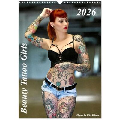 CALVENDO Beauty Tattoo Girls 2026 (Wandkalender 2026 DIN A3 hoch), Monatskalender: Unser Kalender Beauty Tattoo Girls mit hinreißenden TattooModels kunstvoll in Szene gesetzt. ( Erotik) CALVENDO Beauty Tattoo Girls 2026 (Wandkalender 2026 DIN A3 hoch), Monatskalender: Unser Kalender Beauty Tattoo Girls mit hinreißenden TattooModels kunstvoll in Szene gesetzt. ( Erotik)
