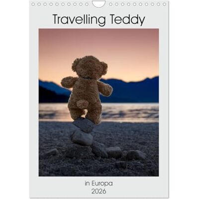 CALVENDO Travelling Teddy in Europa (Wandkalender 2026 DIN A4 hoch), Monatskalender: Tolle Bilder meines Teddy auf seinen Reisen ( Spass) CALVENDO Travelling Teddy in Europa (Wandkalender 2026 DIN A4 hoch), Monatskalender: Tolle Bilder meines Teddy auf seinen Reisen ( Spass)