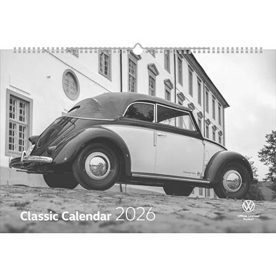 arti promotion arti VW Classic Kalender 2026 im Format 49,5 x 33 Bilder der Volkswagen Klassiker, VW Käfer, Bulli, Golf GTI arti promotion arti VW Classic Kalender 2026 im Format 49,5 x 33 Bilder der Volkswagen Klassiker, VW Käfer, Bulli, Golf GTI